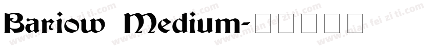 Bariow Medium字体转换